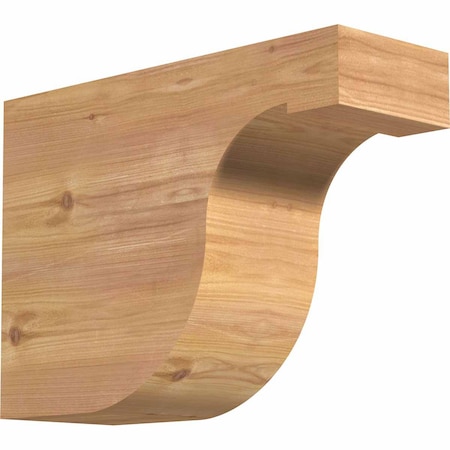 Ekena Millwork Del Monte Smooth Rafter Tail, Western Red Cedar, 5 1/2"W x 12"H x 16"L RFT06X12X16DEL00SWR